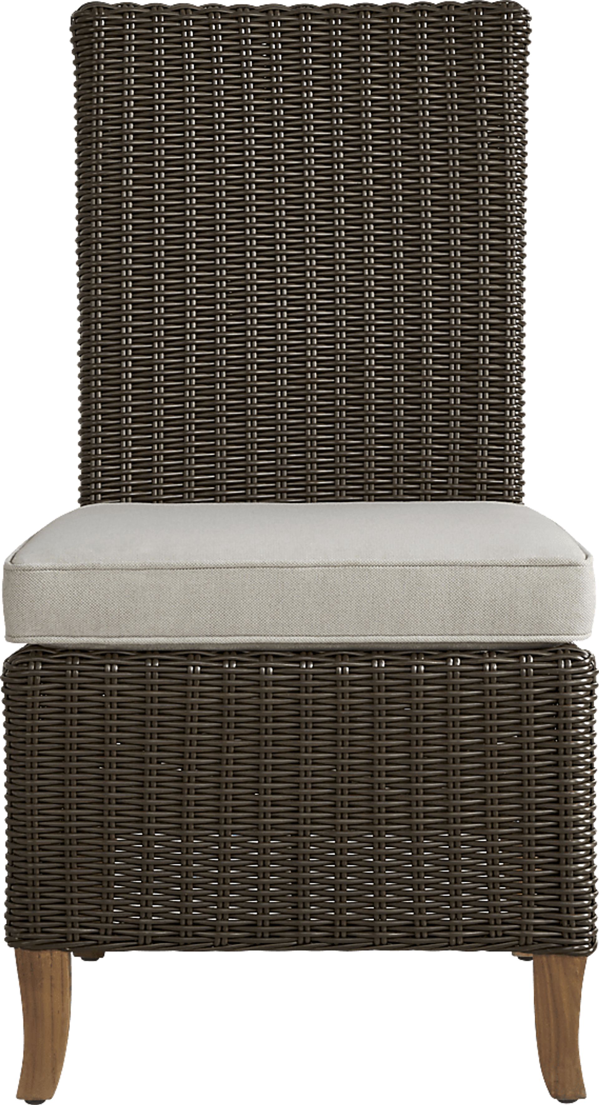 Patmos Brown 5 Pc Outdoor Dining Set with Twine Cushions - Image 8