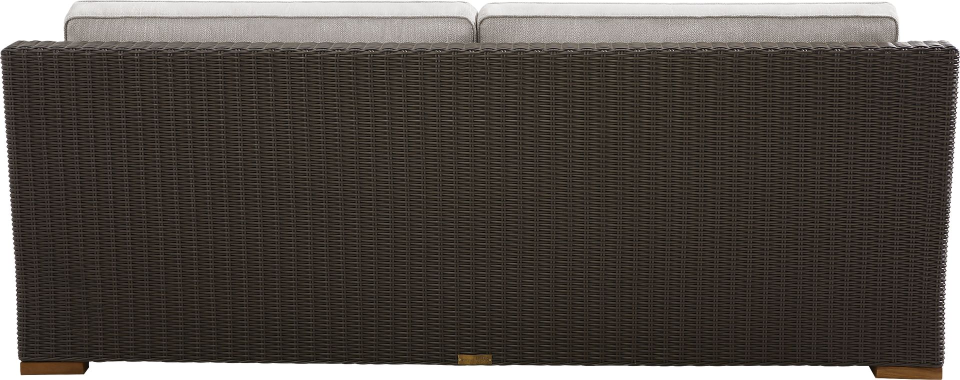 Patmos Brown Outdoor Sofa with Linen Cushions - Image 3