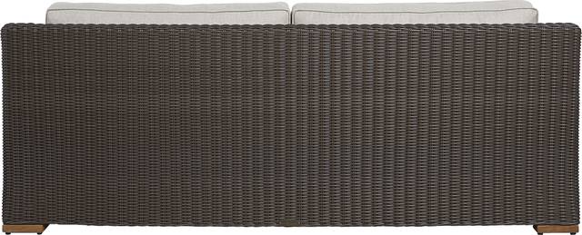 Patmos Brown Outdoor Sofa with Linen Cushions - Thumbnail - Image 3