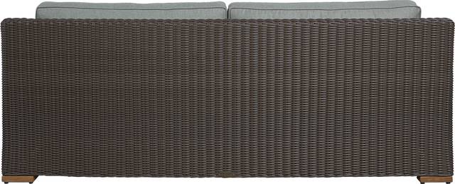 Patmos Brown Outdoor Sofa with Moss Cushions - Thumbnail - Image 3