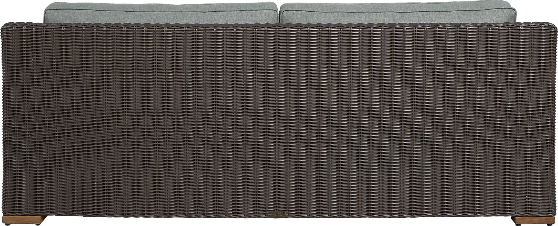 Patmos Brown Outdoor Sofa with Moss Cushions - Image 3