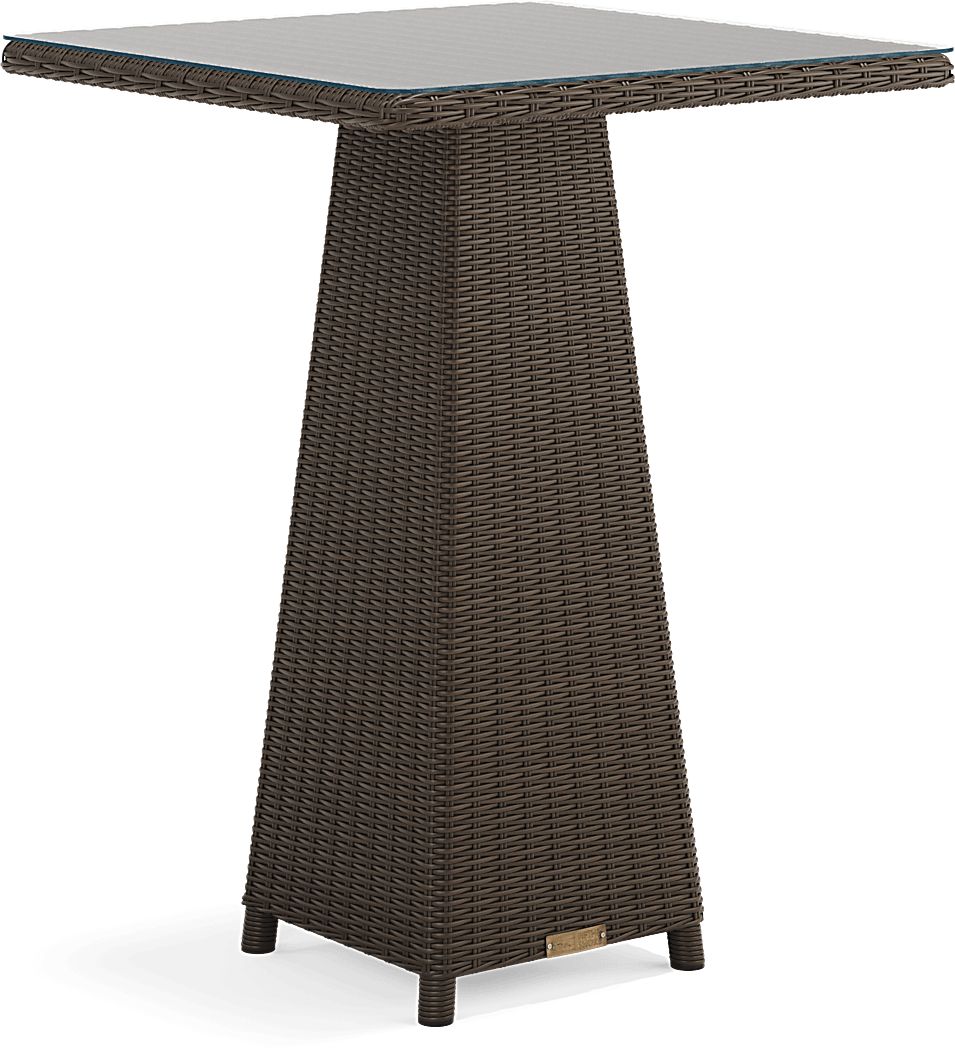36 in. square bar table