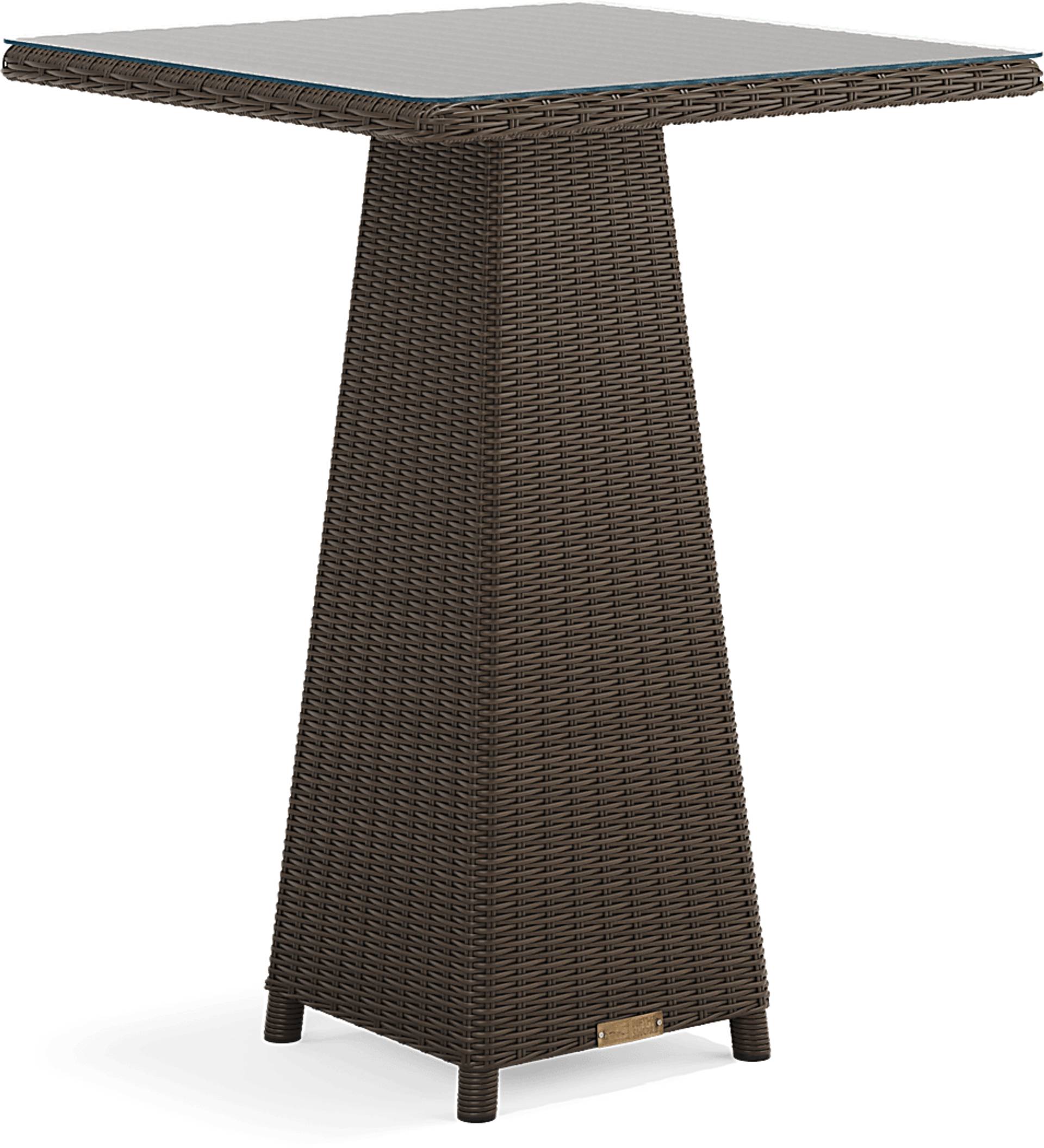 36 in. square bar table