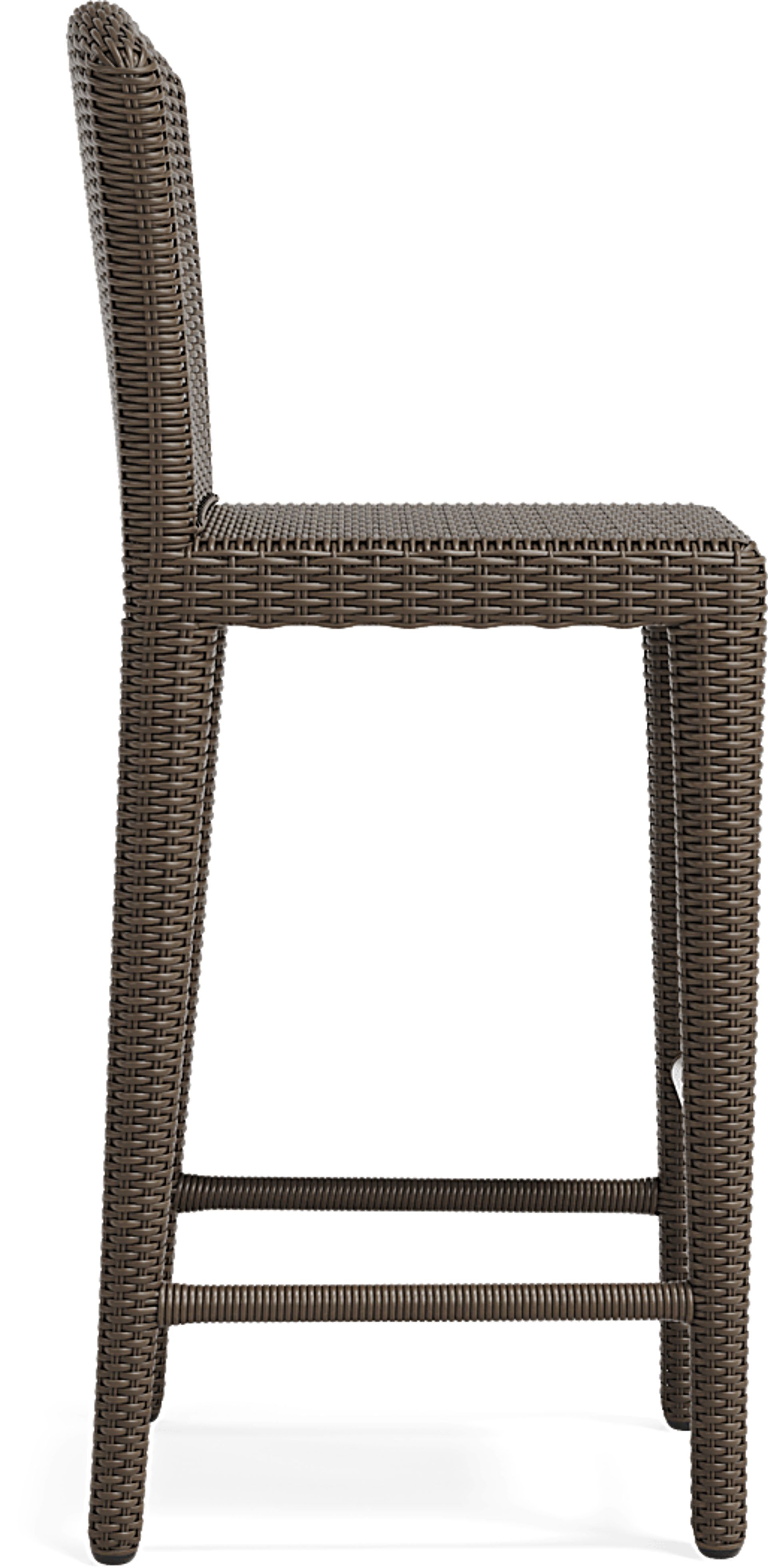 Patmos Brown Wicker Outdoor Barstool - Image 4