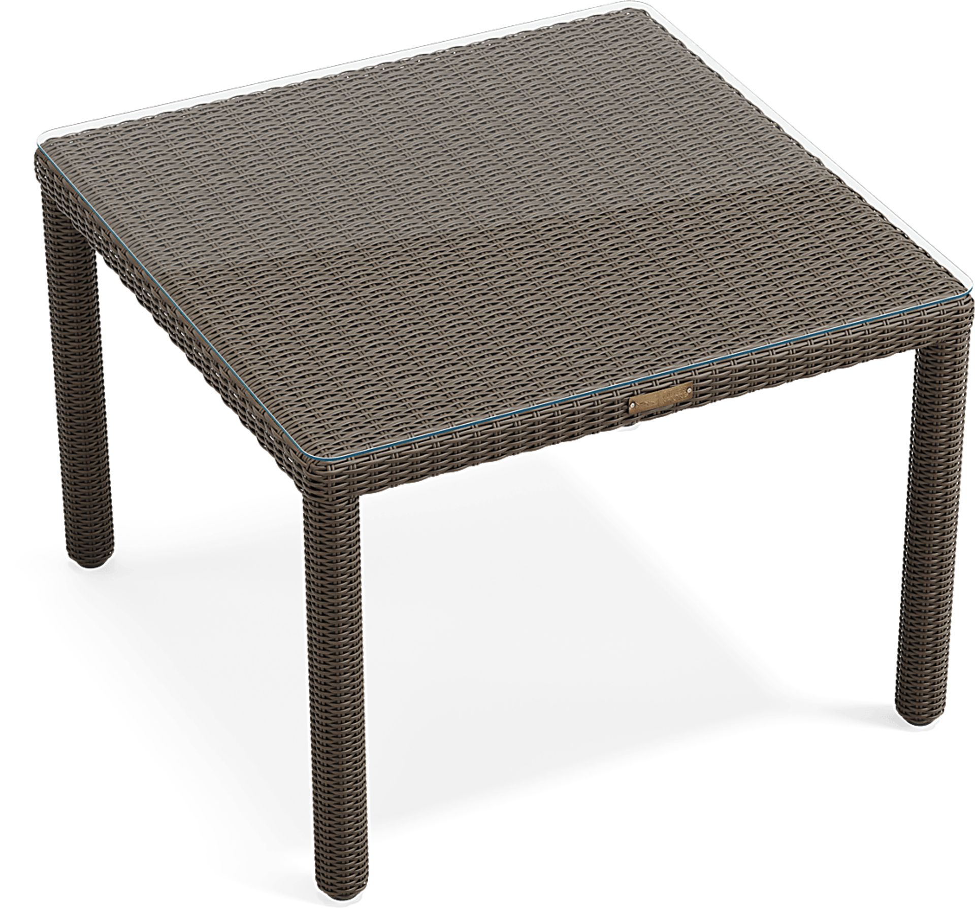 Patmos Brown Wicker Square Outdoor Dining Table - Image 5