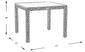 Patmos Brown Wicker Square Outdoor Dining Table