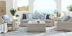 Patmos Gray Outdoor Sofa with Steel Cushions