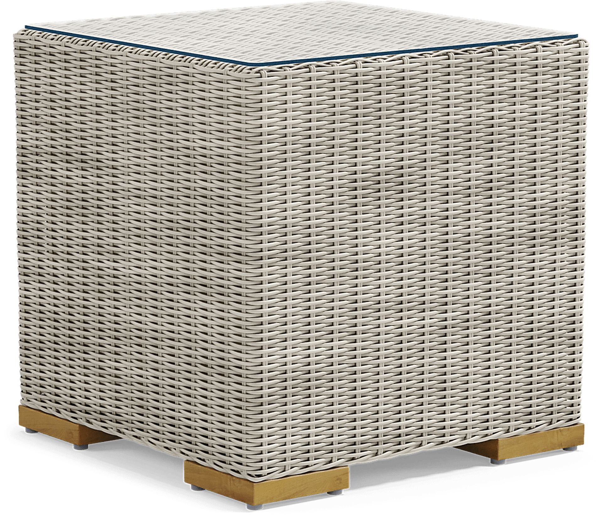 Patmos Gray Outdoor End Table - Image 1