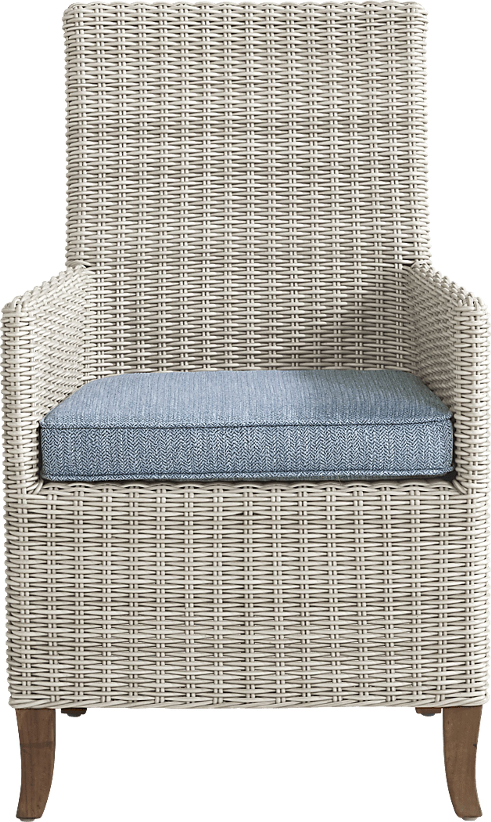 Patmos Gray Outdoor Arm Chair with Steel Cushions - Image 2