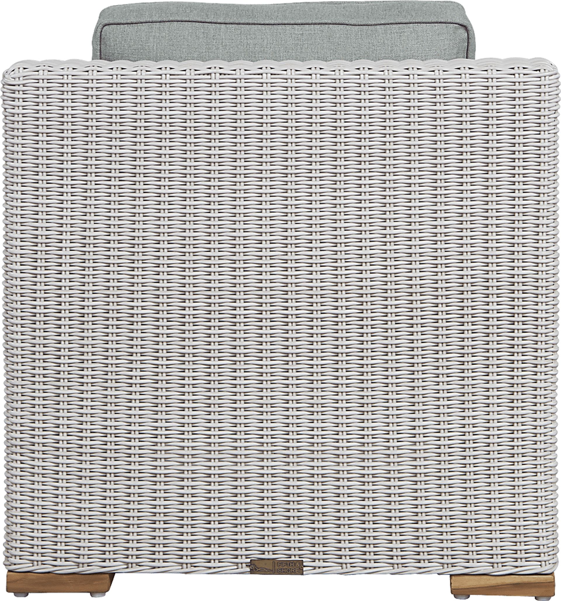Patmos Gray Outdoor Chair with Moss Cushions - Image 2