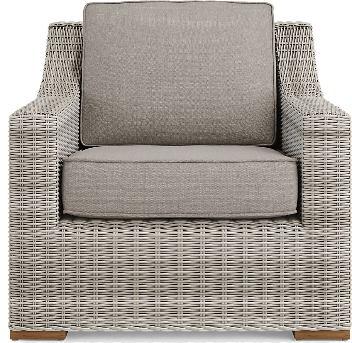 Patmos 4 Pc Gray Mushroom Brown Wicker Outdoor Seating Set With ...