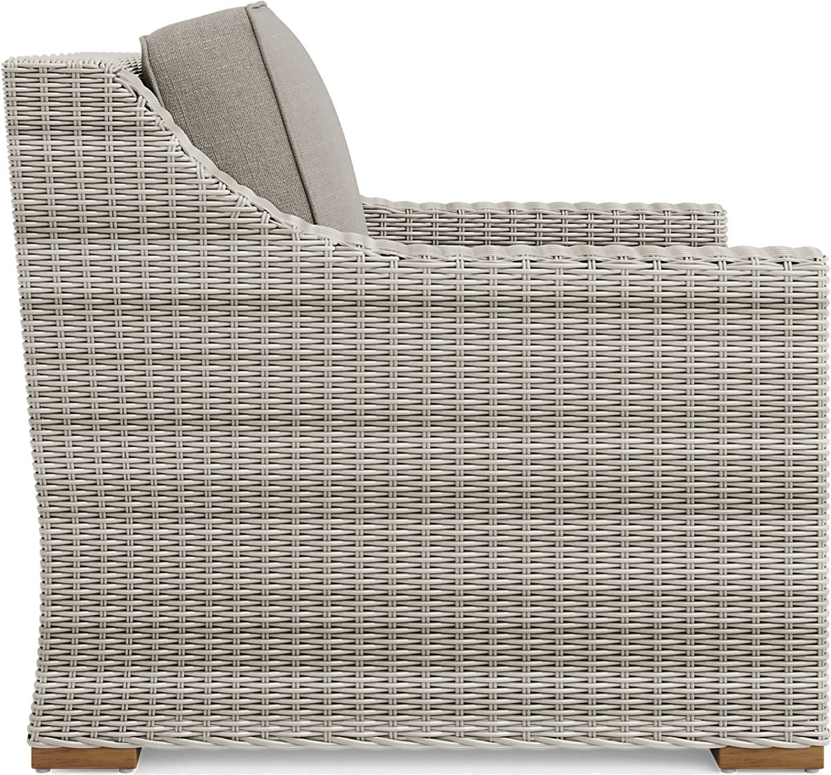 Patmos 4 Pc Gray Mushroom Brown Wicker Outdoor Seating Set With ...
