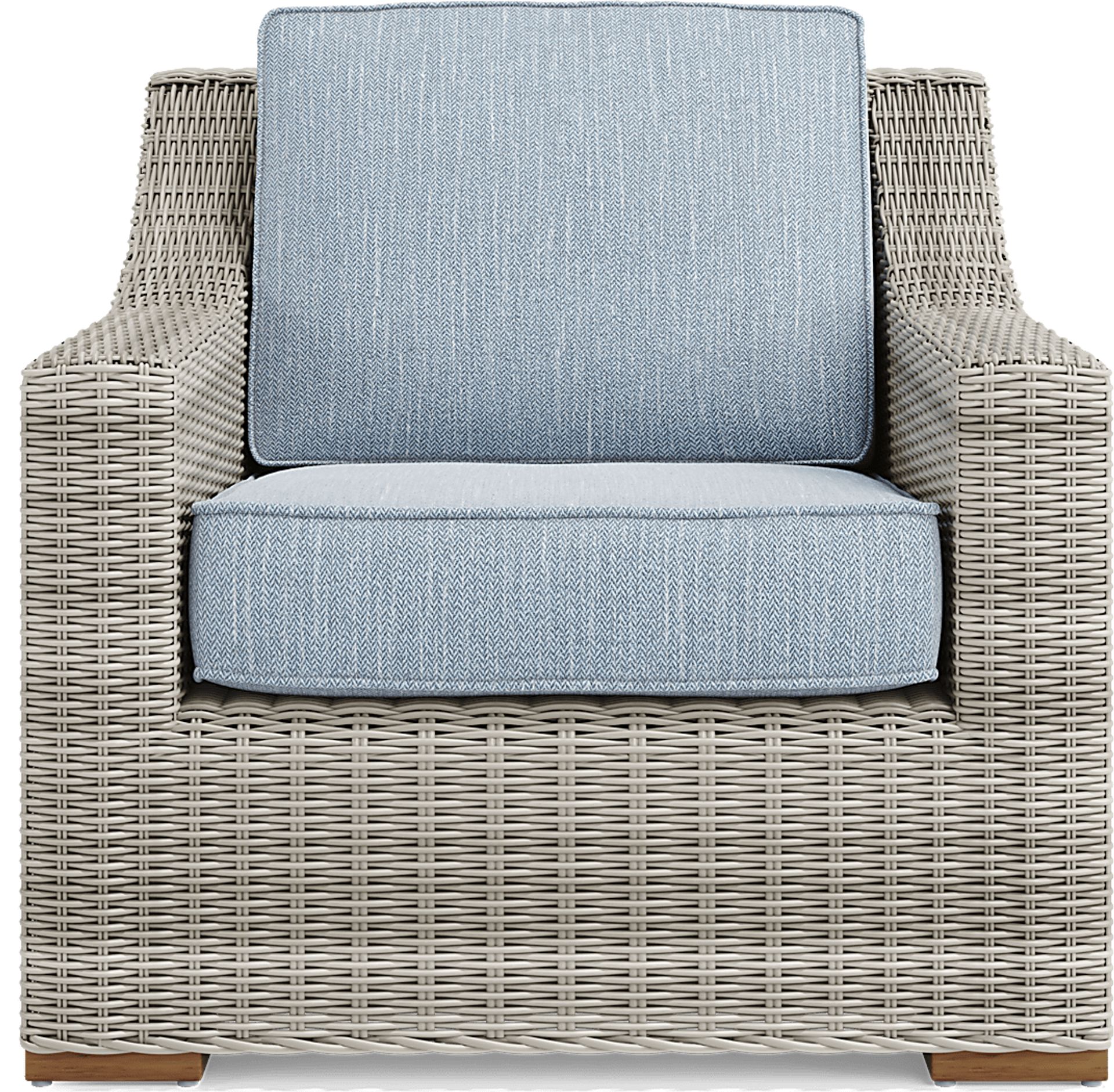 Patmos Gray 4 Pc Outdoor Seating Set with Steel Cushions - Image 5