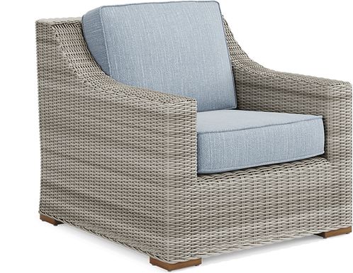 Patmos Gray Outdoor Chair with Steel Cushion