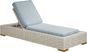 Patmos Gray Outdoor Chaise with Steel Cushions