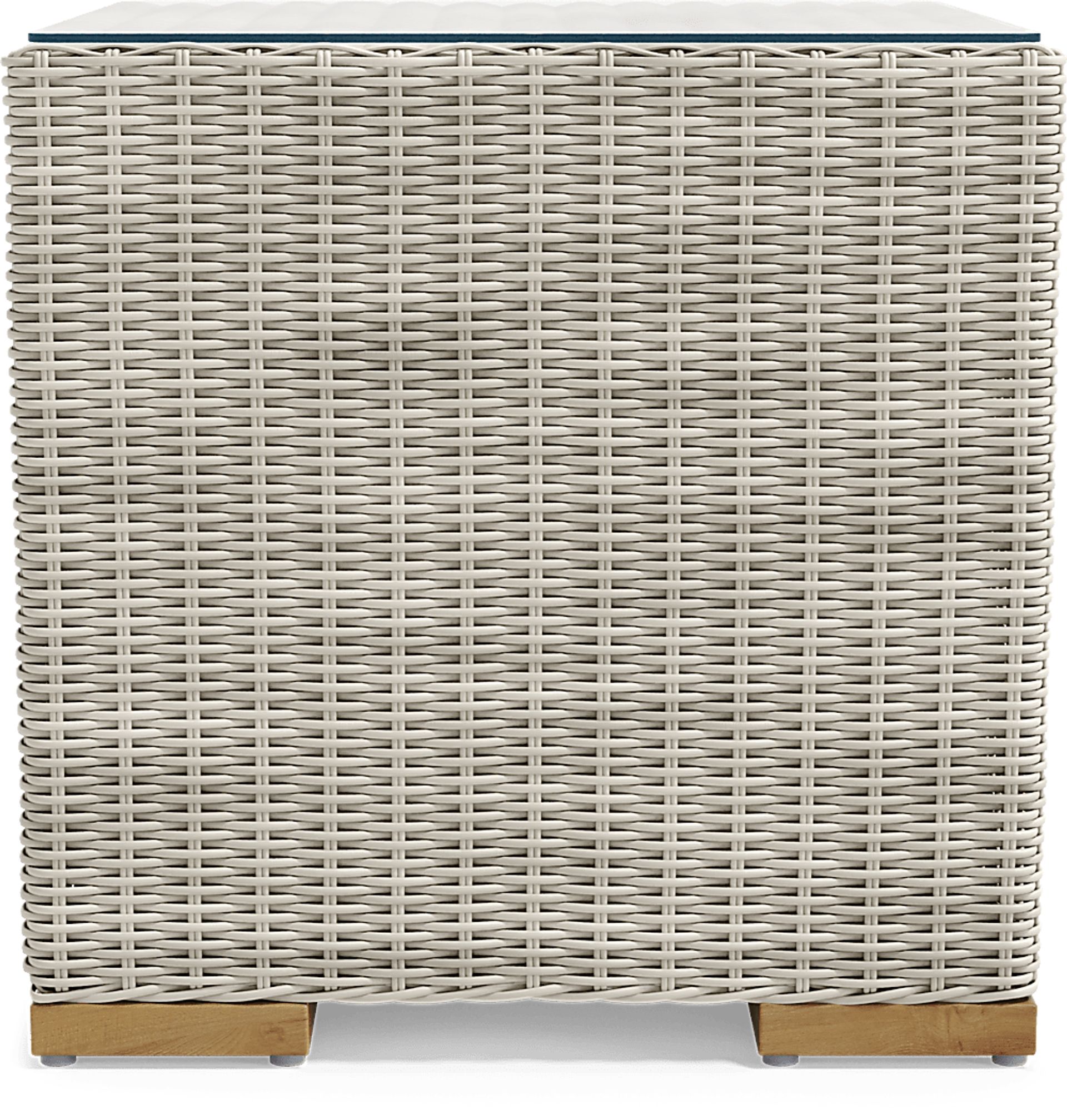 Patmos Gray 3 Pc Outdoor Seating Set with Linen Cushions - Image 6