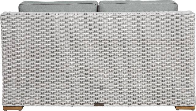 Patmos Gray Outdoor Loveseat with Moss Cushions - Thumbnail - Image 3