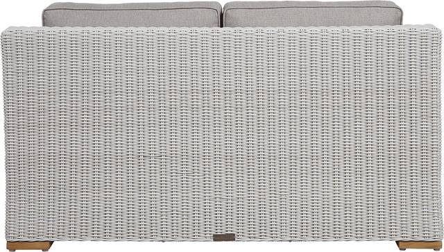 Patmos Gray Outdoor Loveseat with Mushroom Cushions - Thumbnail - Image 3