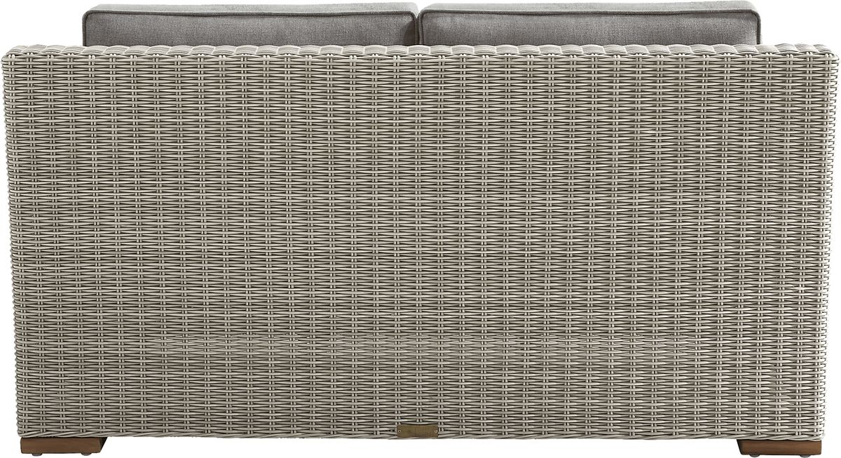 Patmos 4 Pc Gray Mushroom Brown Wicker Outdoor Seating Set With