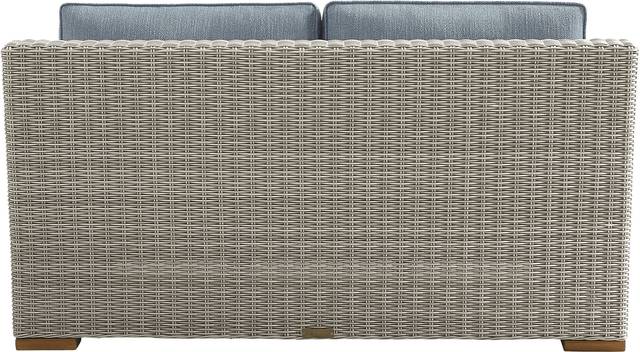 Patmos Gray 4 Pc Outdoor Loveseat Seating Set with Steel Cushions - Thumbnail - Image 4