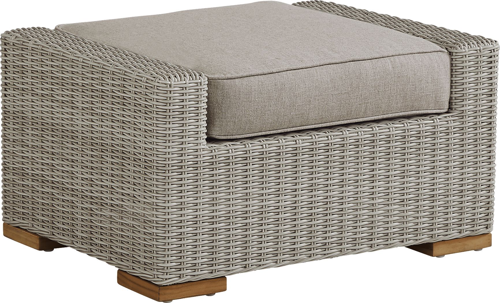Patmos Gray Outdoor Ottoman