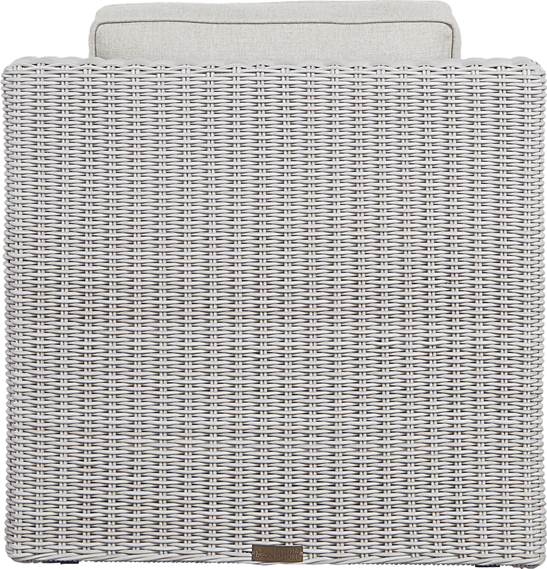 Patmos Gray Outdoor Rocker Chair with Linen Cushions - Image 2