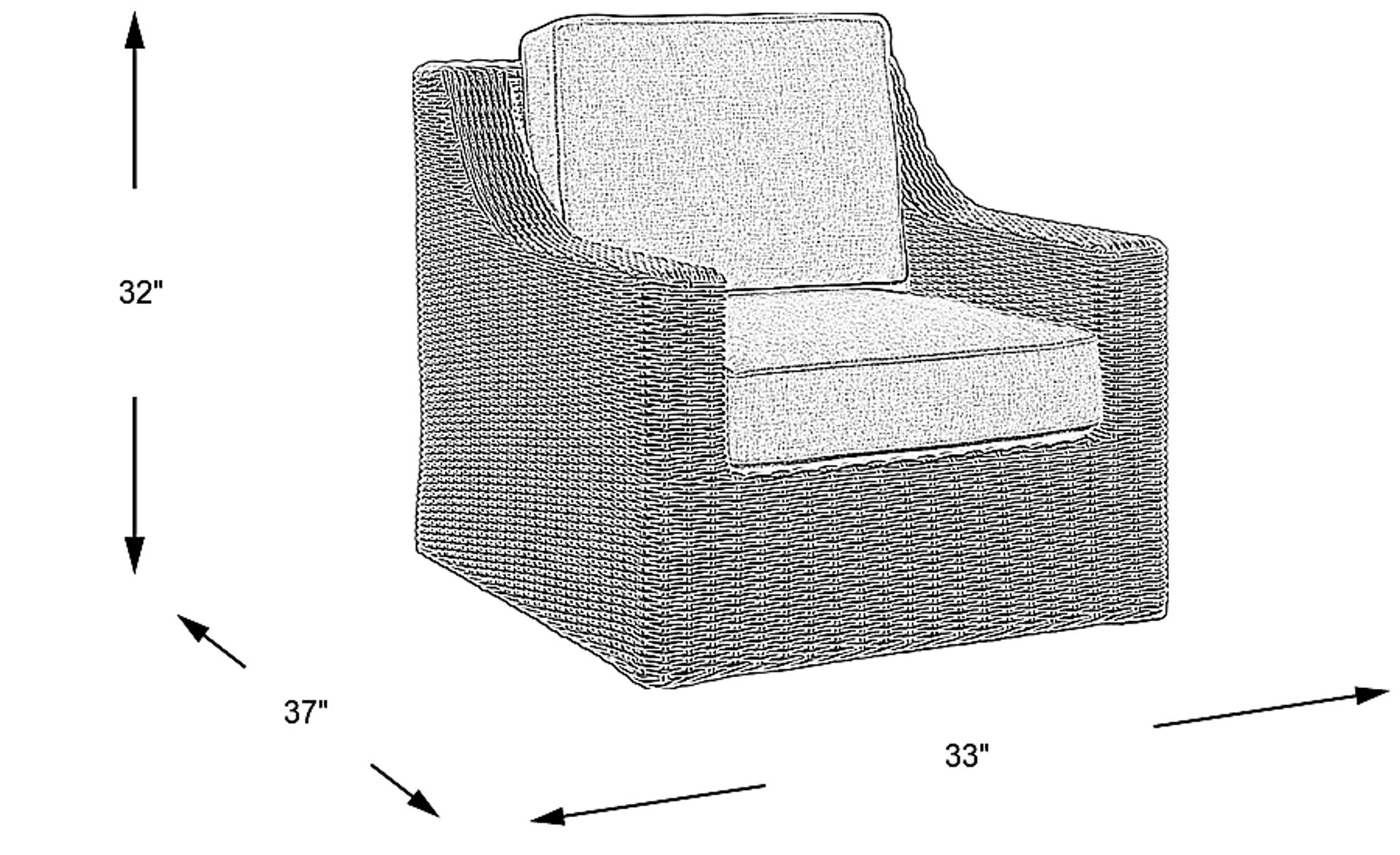 Dimension Image. Please refer to the Dimension Tab on this page for dimension details.