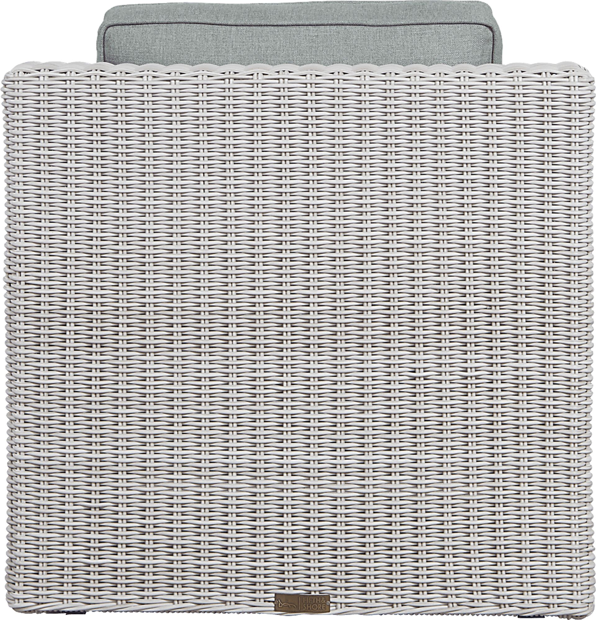 Patmos Gray Outdoor Rocker Chair with Moss Cushions - Image 2