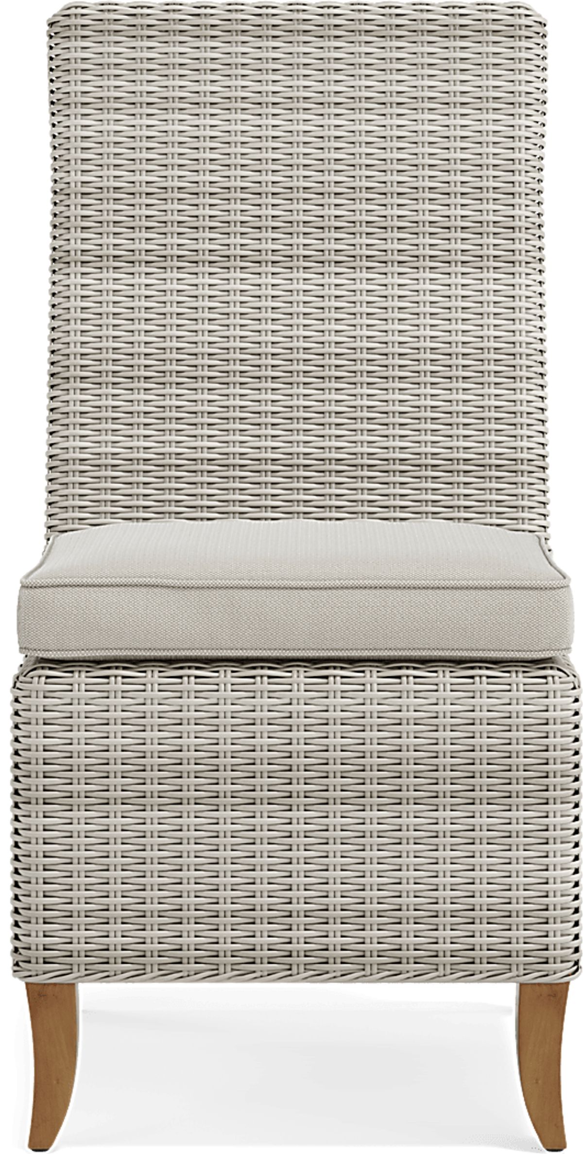Fifth & Shore Patmos 6 Pc Gray Linen Beige Wicker Outdoor Dining Set ...