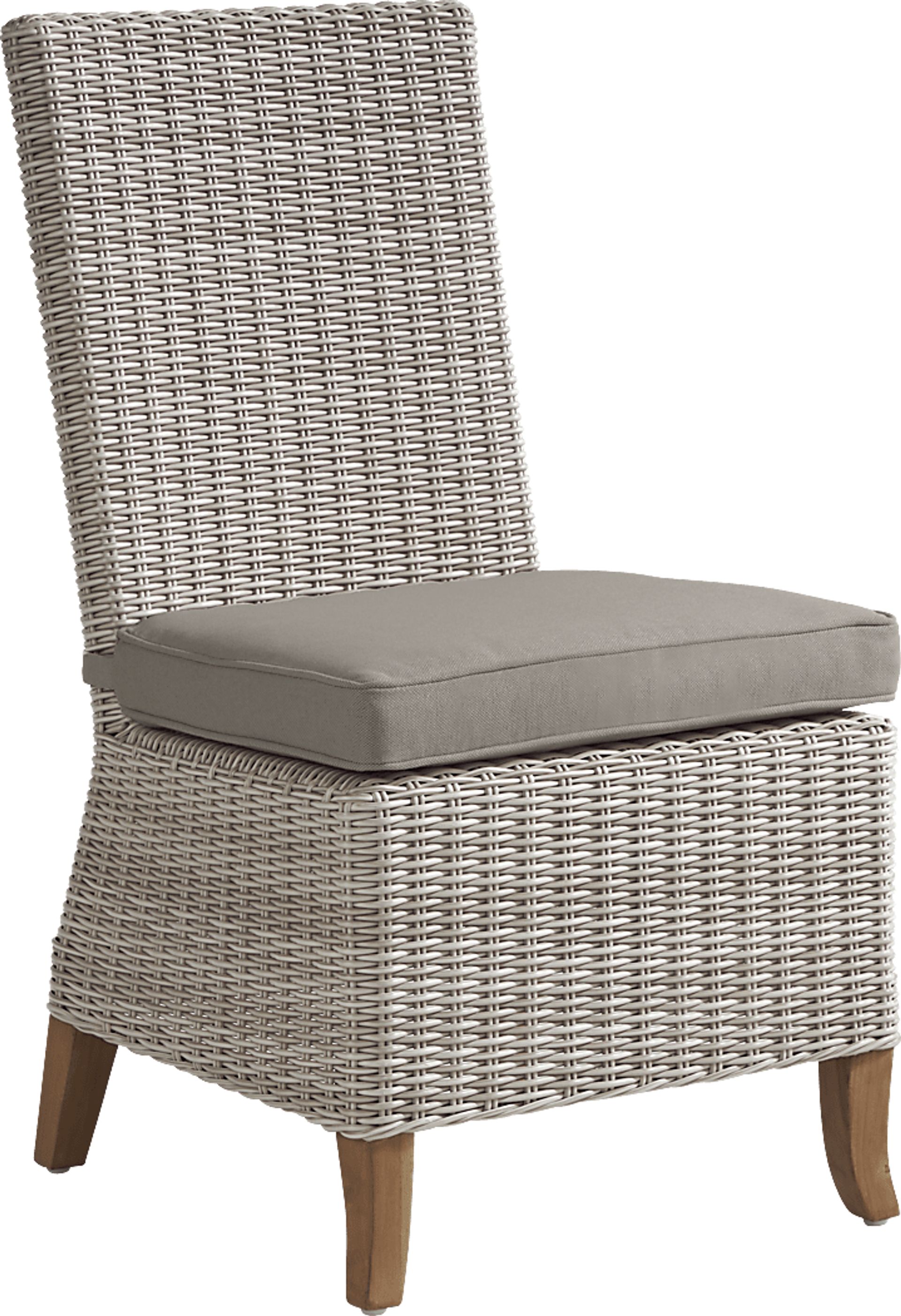 Patmos Tan 7 Pc 78 in. Rectangle Outdoor Dining Set With Mushroom Cushions - Image 6