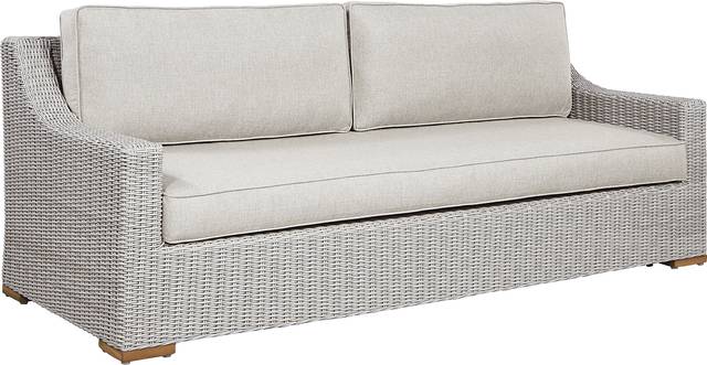 Patmos Gray 4 Pc Outdoor Seating Set with Linen Cushions - Thumbnail - Image 3