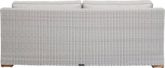 Patmos Gray 4 Pc Outdoor Seating Set with Linen Cushions - Thumbnail - Image 4