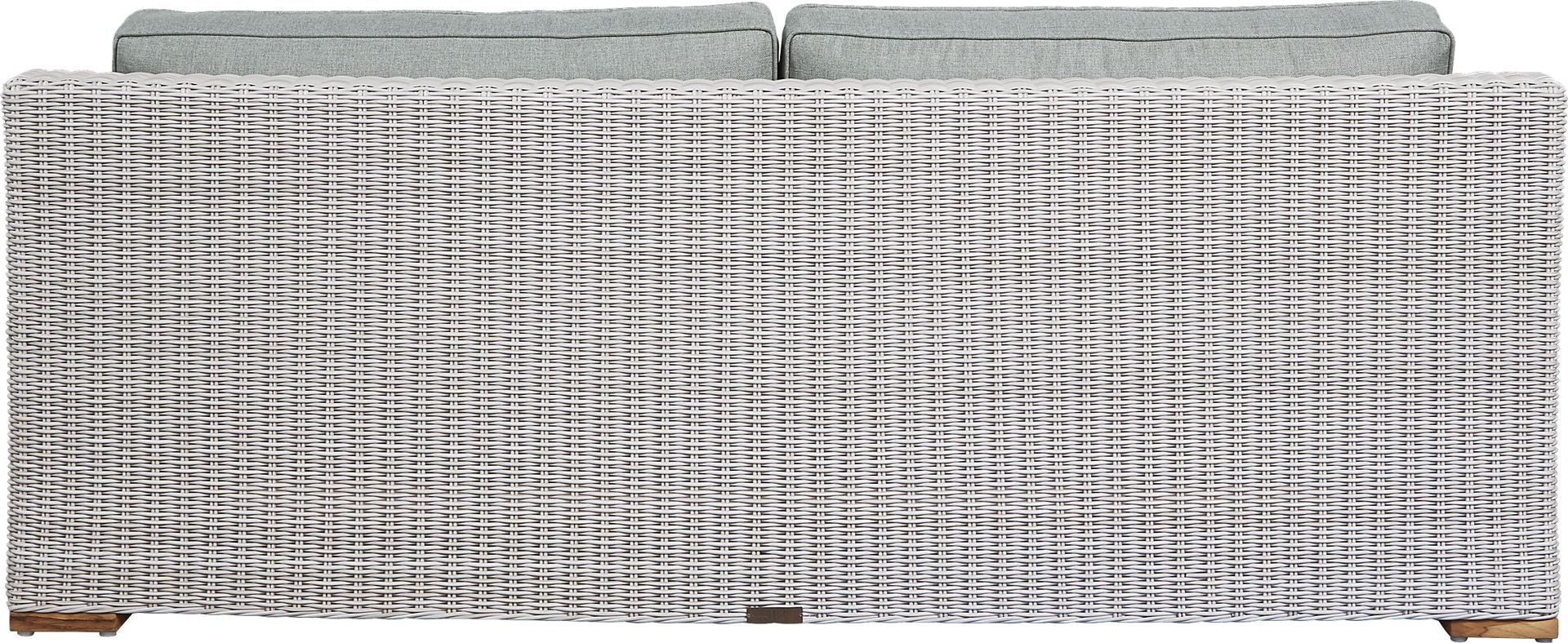 Patmos Gray 4 Pc Outdoor Seating Set with Moss Cushions - Image 4
