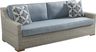 Patmos Gray Outdoor Sofa with Steel Cushions