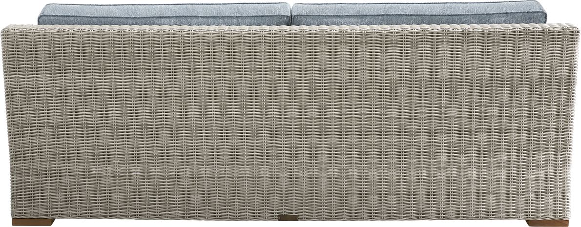 Patmos Gray Outdoor Sofa with Steel Cushions
