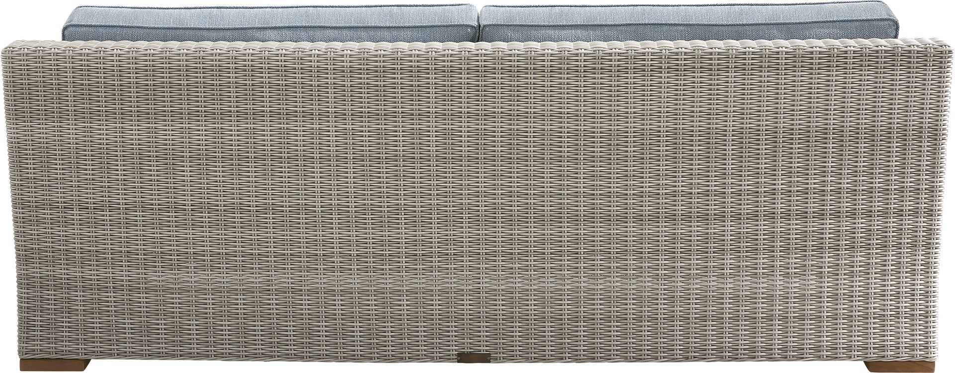 Patmos Gray Outdoor Sofa with Steel Cushions - Image 3