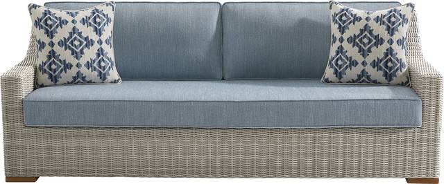 Patmos Gray 4 Pc Outdoor Sofa Seating Set with Steel Cushions - Thumbnail - Image 2