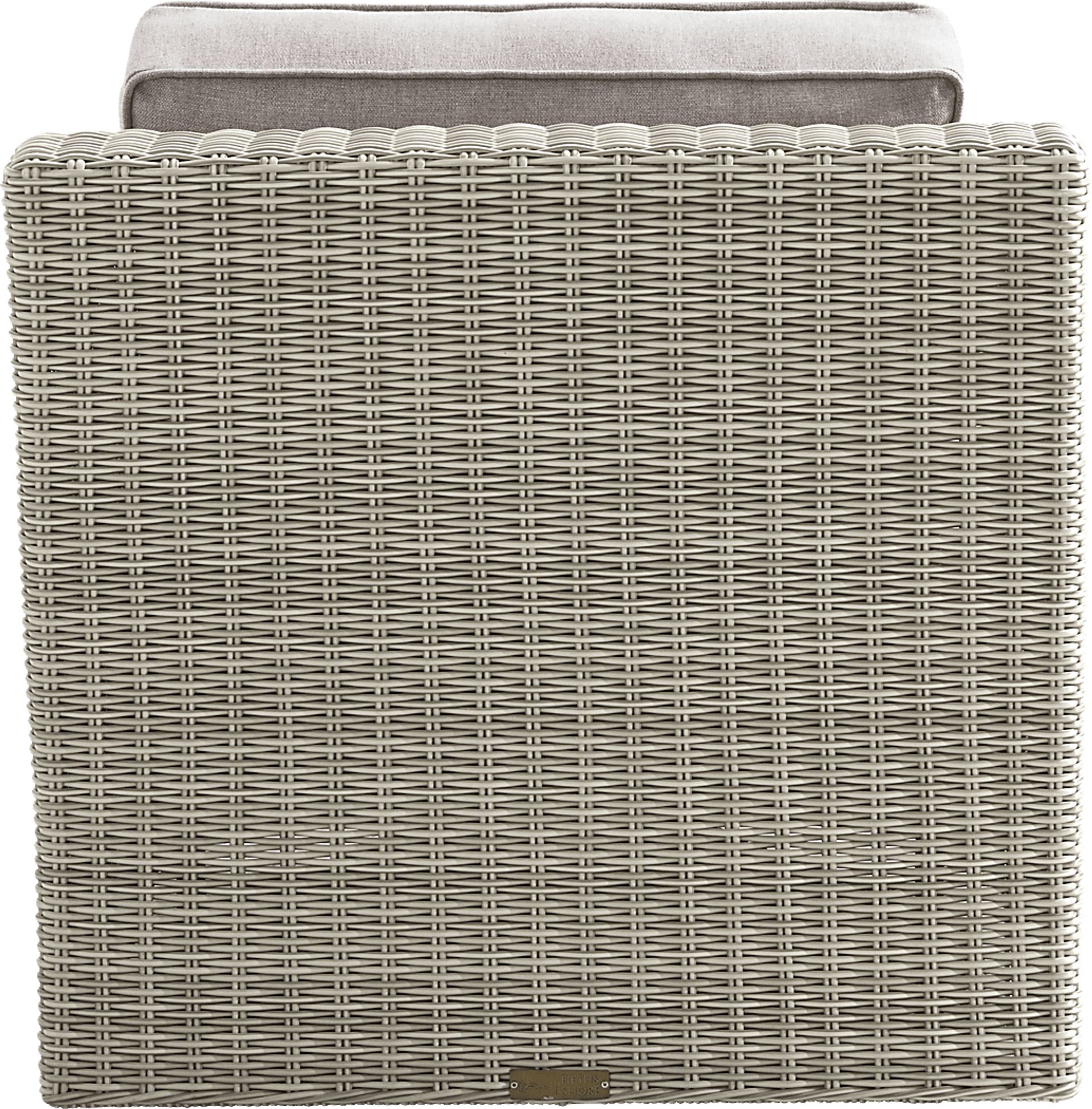 Patmos Gray Outdoor Swivel Rocker Chair with Mushroom Cushions - Image 3