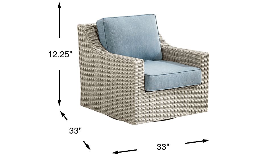 Patmos Swivel Rocker Chair - Thumbnail 2