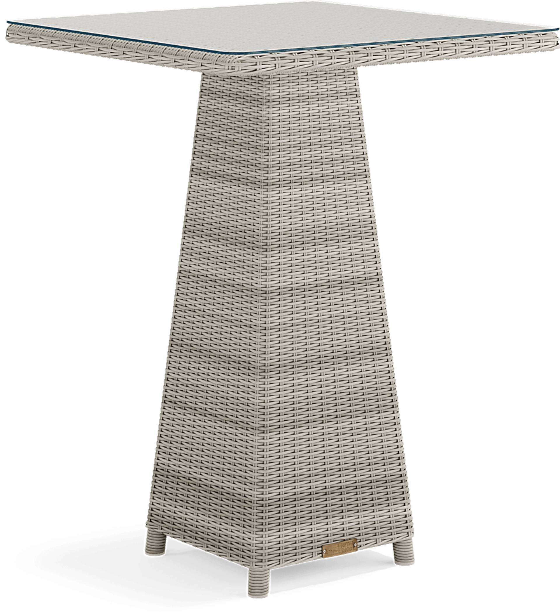 36 in. square bar table