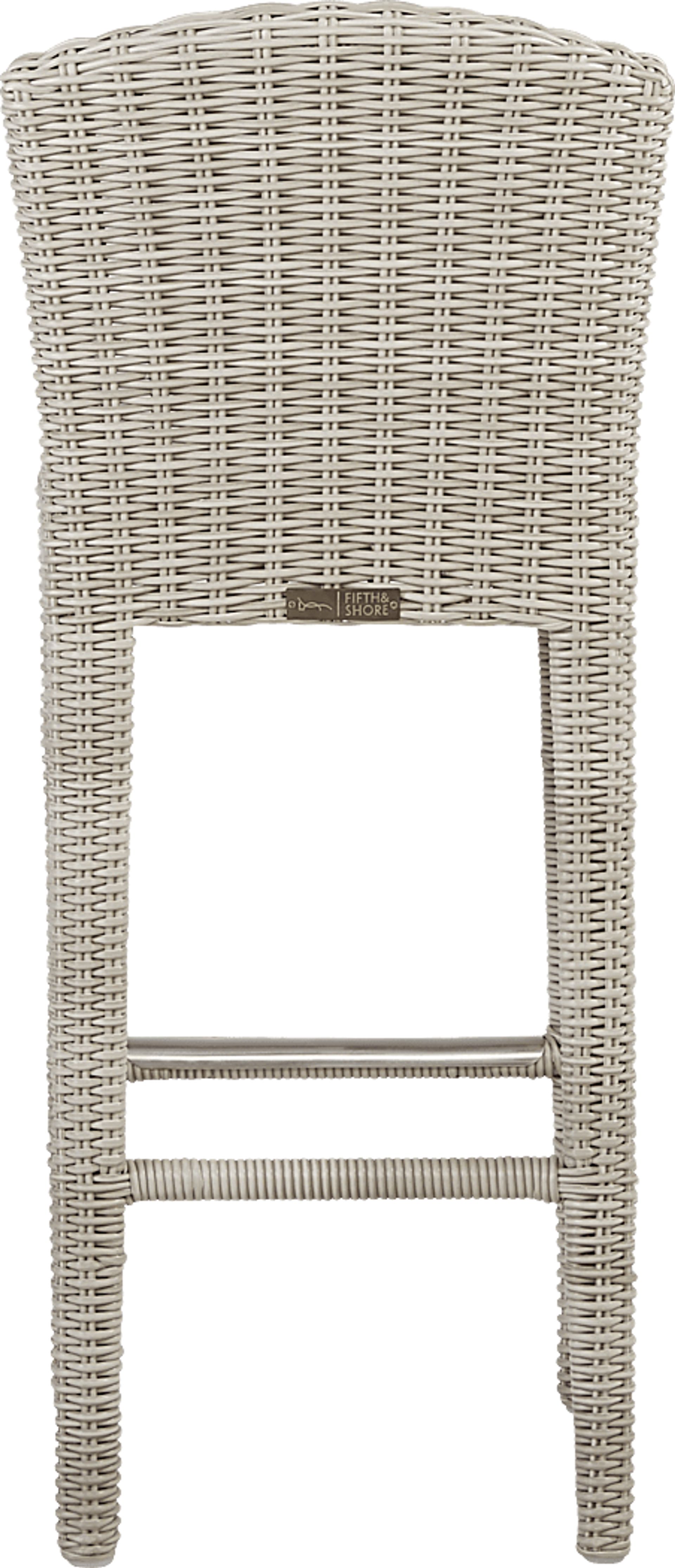 Patmos Gray Wicker 3 Pc 36 in. Square Bar Height Outdoor Dining Set - Image 8