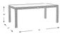 Patmos Gray Wicker Rectangle Outdoor Dining Table