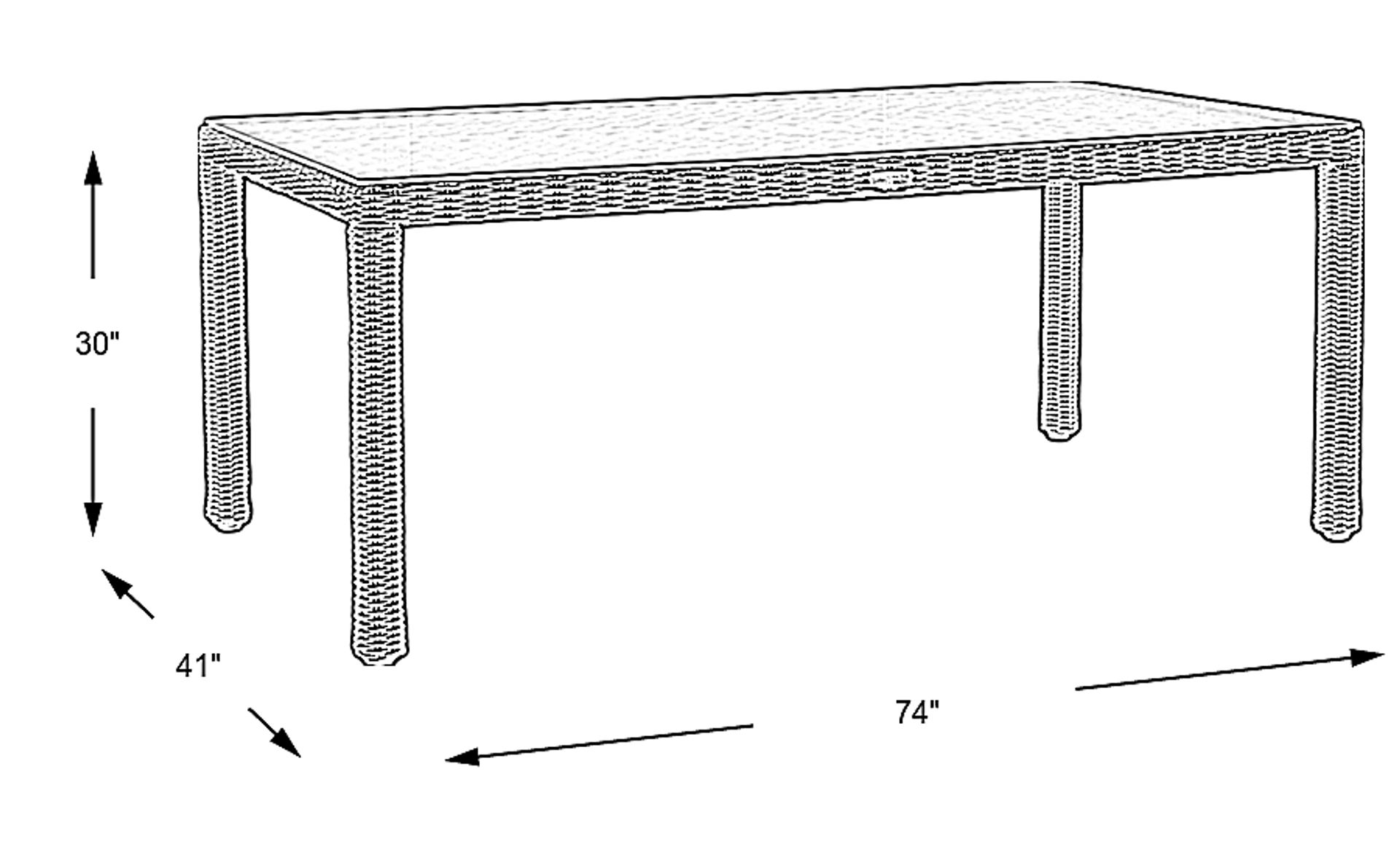 Dimension Image. Please refer to the Dimension Tab on this page for dimension details.