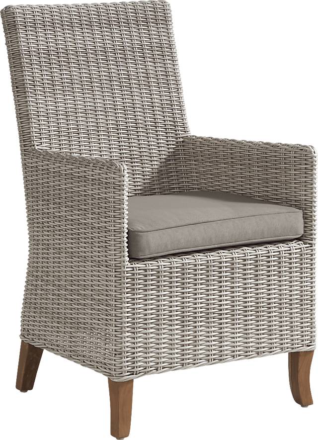 Patmos Gray Outdoor Arm Chair - Thumbnail - Image 2