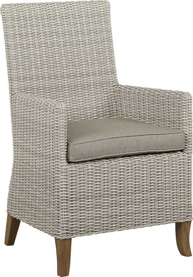Patmos Gray Outdoor Arm Chair - Thumbnail - Image 1
