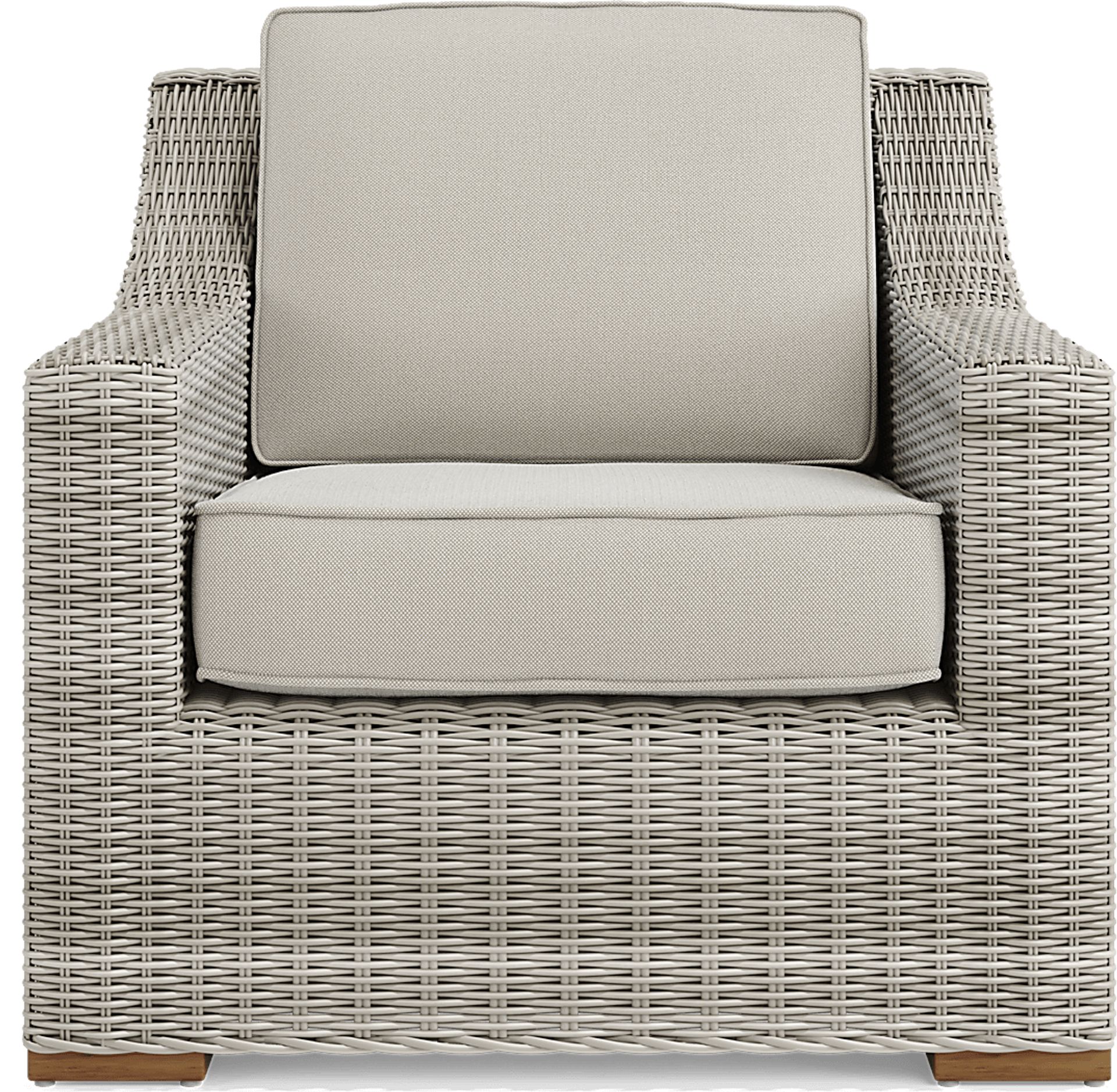 Patmos 4 Pc Gray Linen Beige Wicker Outdoor Seating Set With Sofa ...