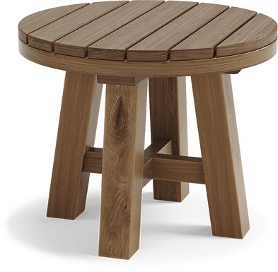 Patmos Tan Outdoor End Table