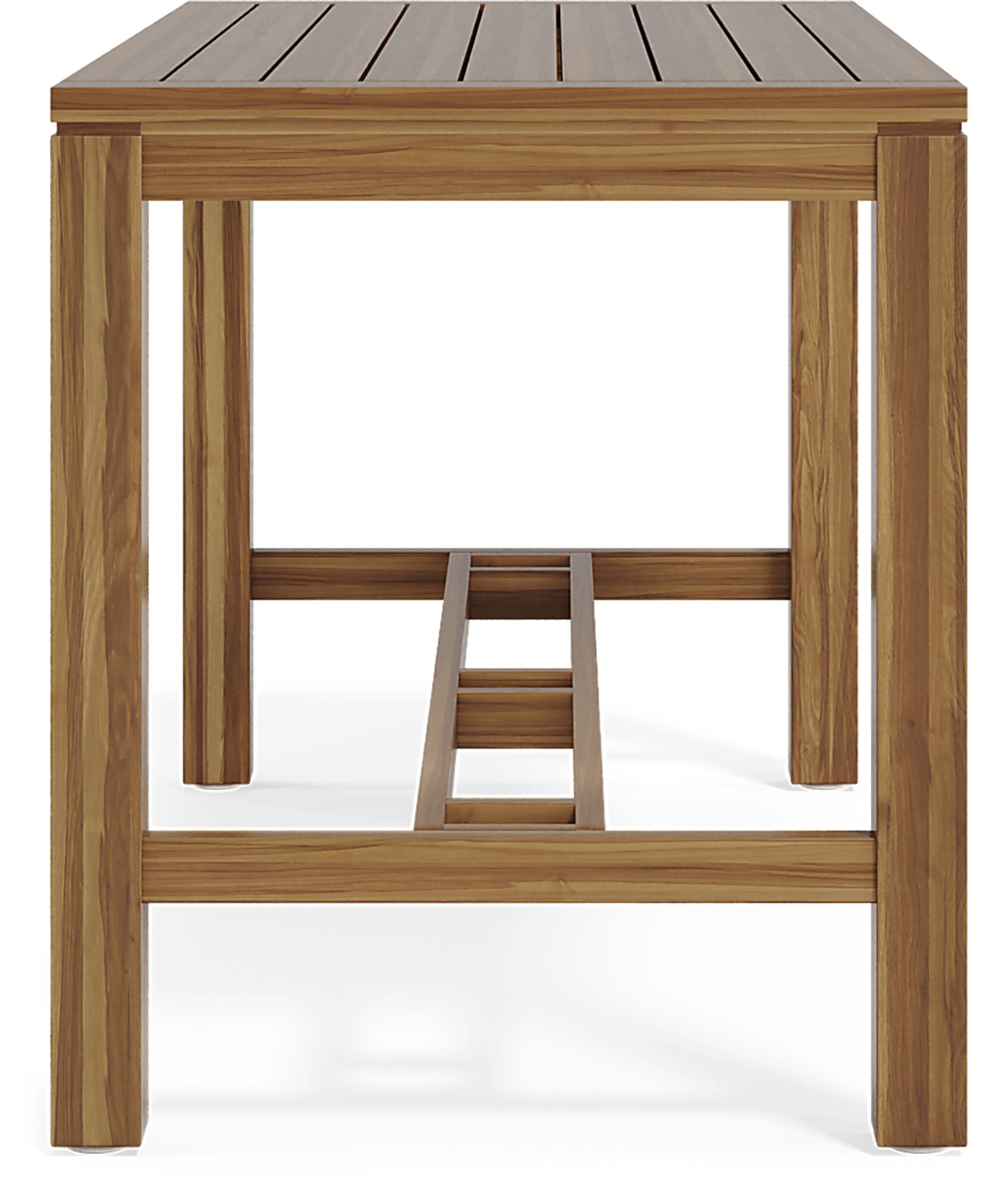 Patmos Teak 71 in. Rectangle Bar Height Outdoor Dining Table - Image 5
