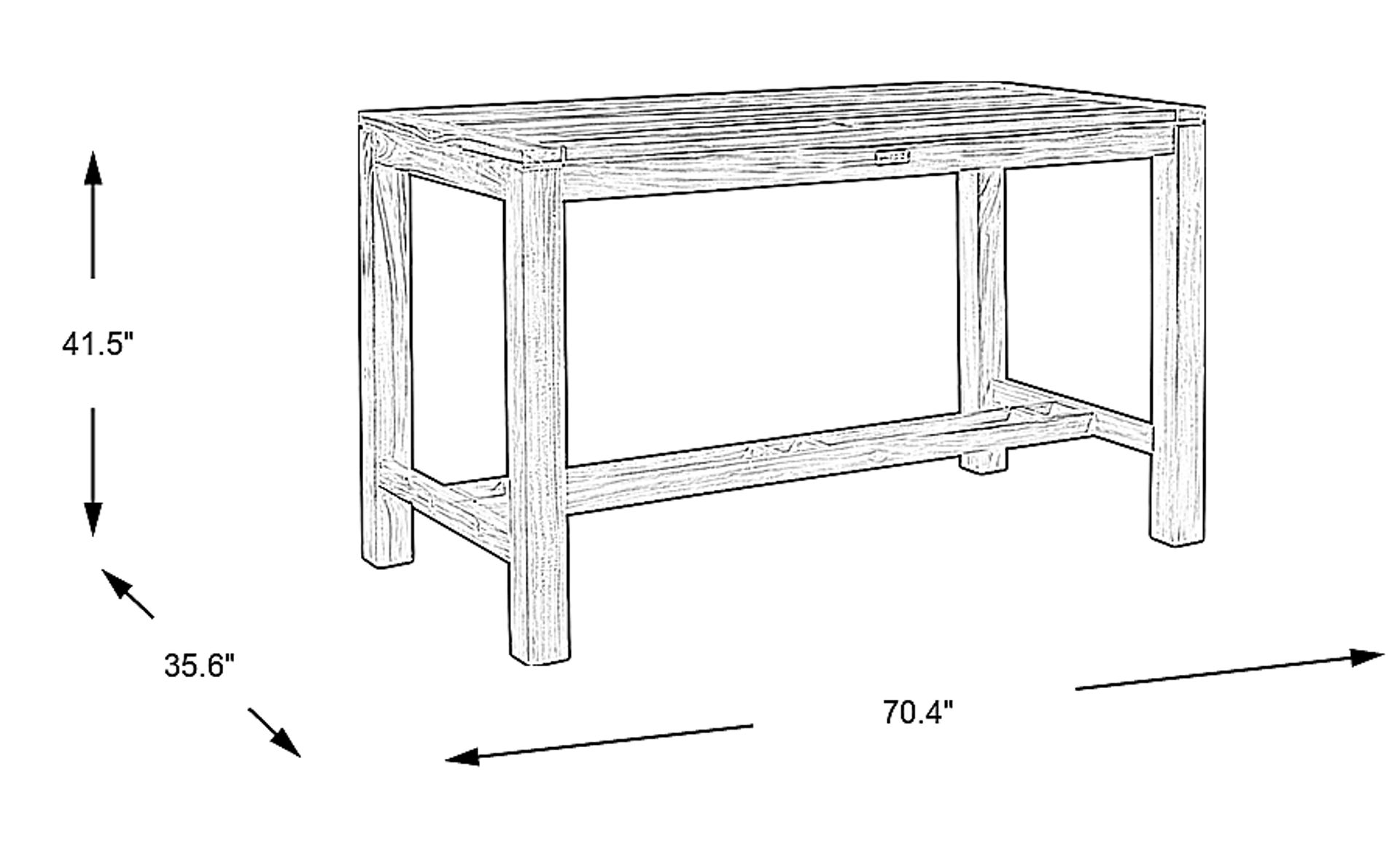 Dimension Image. Please refer to the Dimension Tab on this page for dimension details.