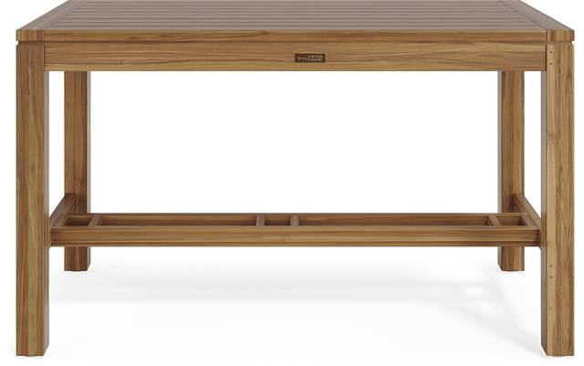 Patmos Teak 71 in Rectangle Bar Height Dining Table - Thumbnail - Image 3